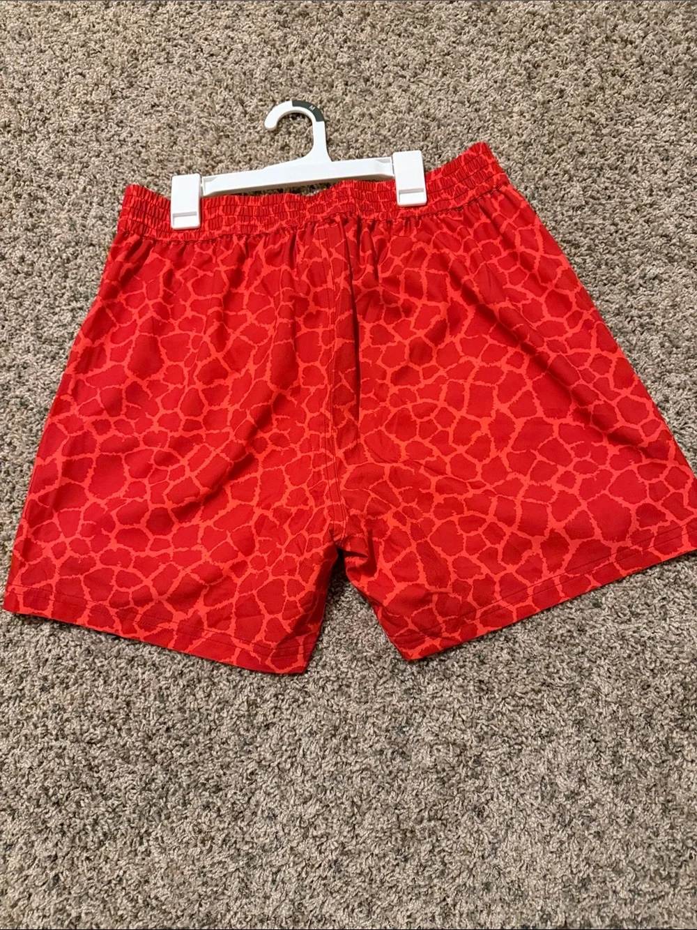 NWT! TUCANN Men’s Red Patterned Swim Trunks